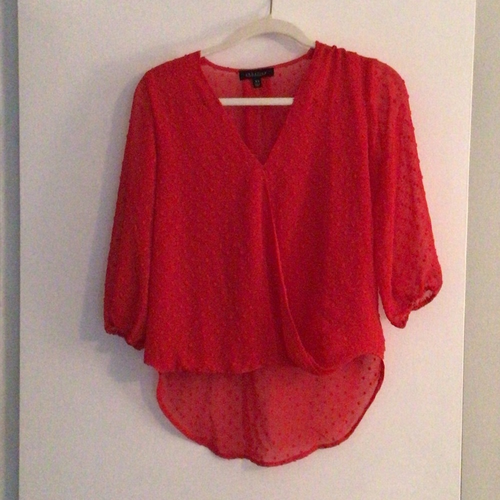 Abbeline Vibrant Red Blouse